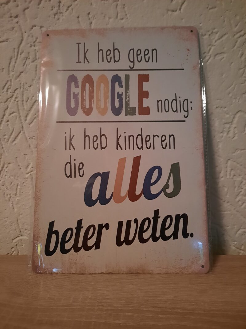 Ik heb geen google nodig