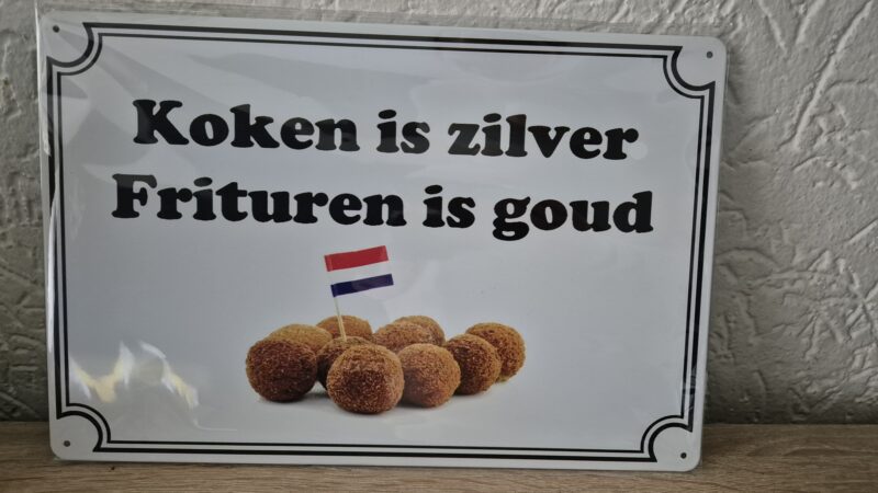 Koken is zilver, frituren is goud