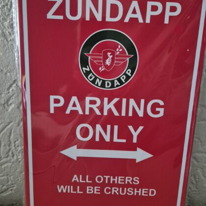 Zundapp parking only