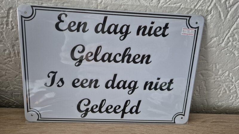 Een dag niet gelachen is een dag niet geleefd